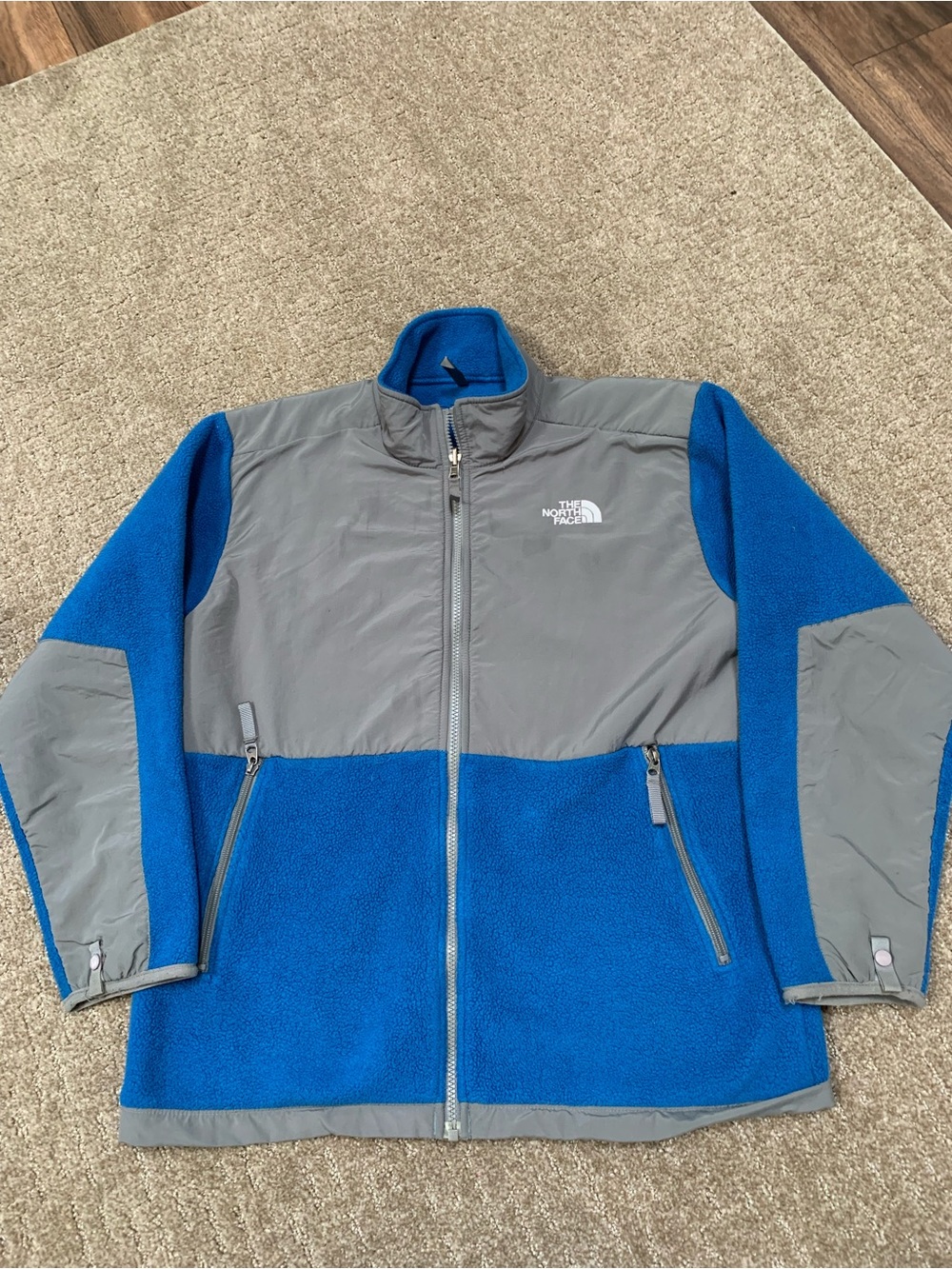 The North Face Boy’s Blue & Gray Fleece Jacket